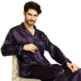 Mens Silk Satin Pajamas