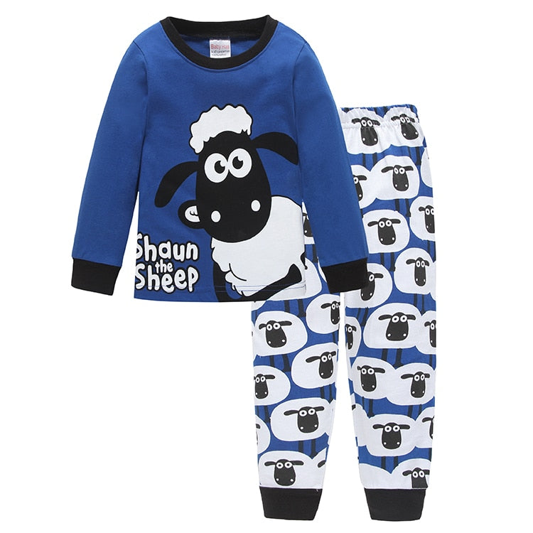 Cute Sheep Children Pajamas Sets